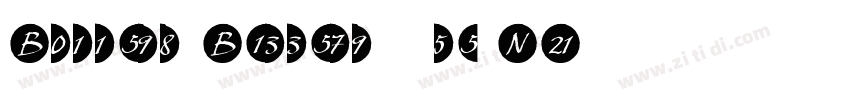 Bullets Bannertype N字体转换